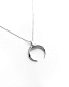 Серебряная подвеска-оберег маленькая "Лунница" с цепочкой