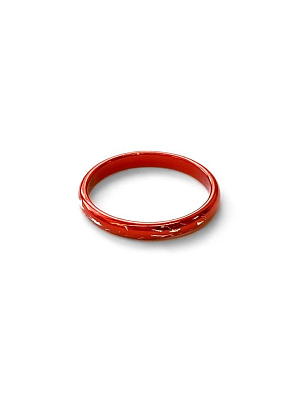 Серебряное кольцо "Эйфория" red