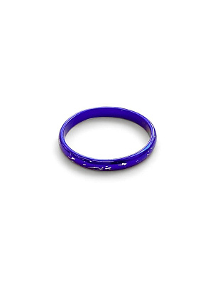 Серебряное кольцо "Эйфория" electric blue