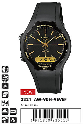 Часы CASIO AW-90H-9E
