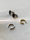 Серебряная серьга-кафф "Сircle", 2 мм (без прокола)