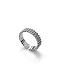 Серебряное кольцо на верхнюю фалангу "bubble"