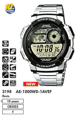 Часы CASIO AE-1000WD-1A