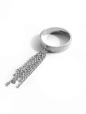 Серебряное кольцо-кисть "Folio"