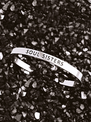 Серебряный каркасный браслет "SOUL SISTERS"