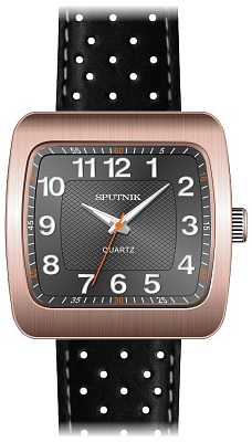 Часы Спутник М-858120-8 (серый) кож.рем