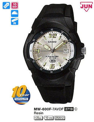 Часы CASIO MW-600F-7A