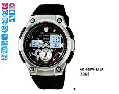 Часы CASIO AQ-190W-1A