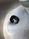 Серебряная серьга-кафф  "Black", 5 мм