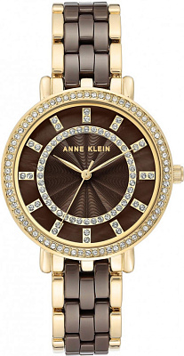 ANNE KLEIN AK-3810BNGB женские кварцевые наручные часы