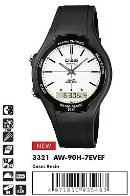 Часы CASIO AW-90H-7E