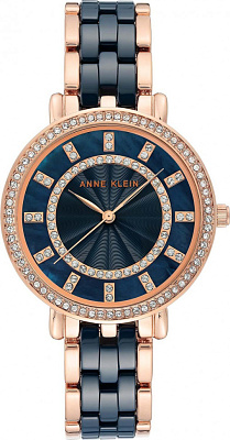 ANNE KLEIN AK-3810DBRG женские кварцевые наручные часы