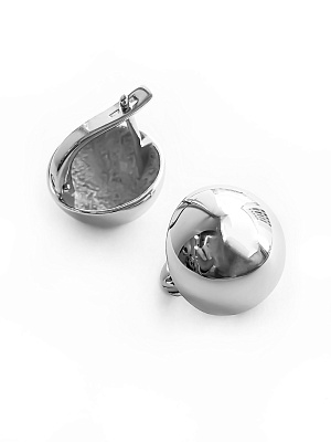 Серебряные  серьги-шары "Bubble"