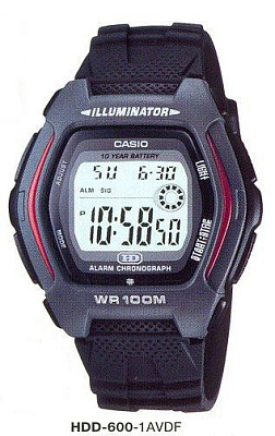 Часы CASIO HDD-600-1A